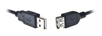 Kabel PRZEDŁUŻACZ PORTU USB 1.1 / 2.0 NOWY 1m