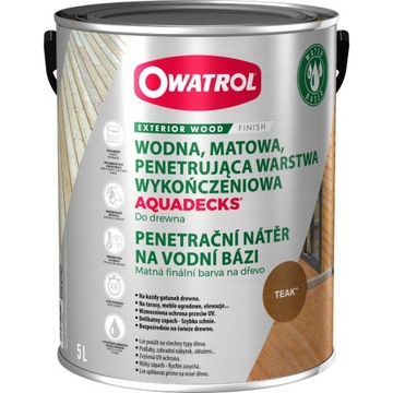 Owatrol AQUADECKS olej do deski 5L TEAK