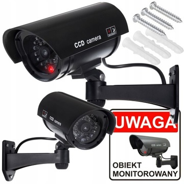 KAMERA ŚCIENNA ATRAPA KAMERY LED ALARM BYDGOSZCZ
