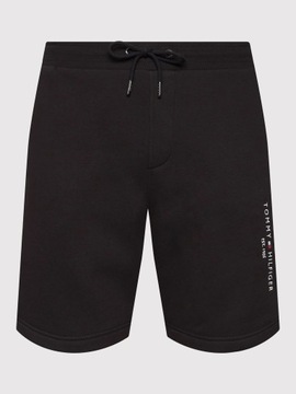 krátke šortky tommy hilfiger pánske šortky čierne logo PREMIUM