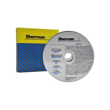 DRUT SPAWALNICZY SAMOOSŁONOWY 0,8mm 0,9kg BEZ GAZU