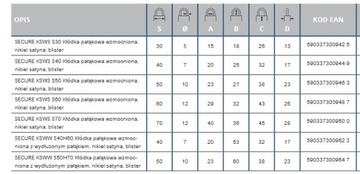 KŁÓDKA WZMOCNIONA PAŁĄKOWA GERDA SECURE KSWS S-50
