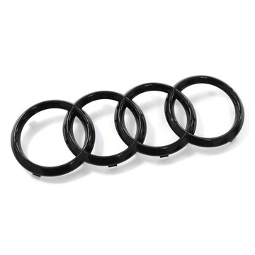 EMBLEMAT LOGO GRILL PRZÓD CZARNY BLACK AUDI Q7 ORYGINAŁ JAKOŚĆ ASO