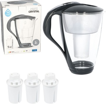 DZBANEK FILTRUJĄCY WODĘ Dafi Crystal LED + 3 FILTR