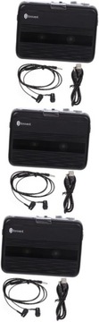 3 Szt Magnetofon Przeno?ny Odtwarzacz Kaset Stereofoniczny Odtwarzacz