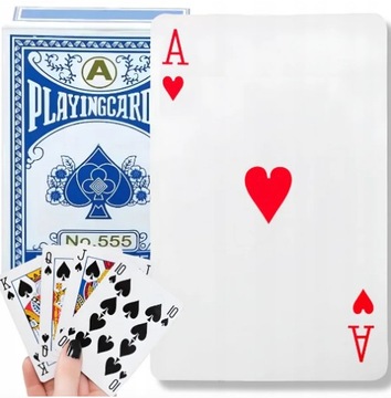 KARTY DO GRY ZESTAW KART POKER REMIK TYSIĄC PASJANS 54SZT