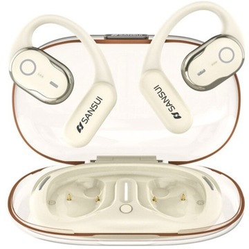 SŁUCHAWKI BEZPRZEWODOWE zauszne SANSUI w26 dwa mikrofony BLUETOOTH 5.4