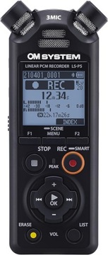 Profesjonalny cyfrowy dyktafon mikrofon kierunkowy OM System LS-P5