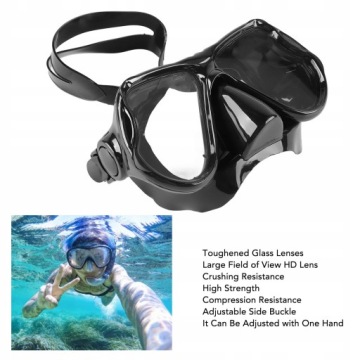 МАСКА ОЧКИ ДЛЯ ДАЙВИНГА ОЧКИ ДЛЯ СНОРКЕЛИНГА И ПЛАВАНИЯ ЧЕРНЫЕ