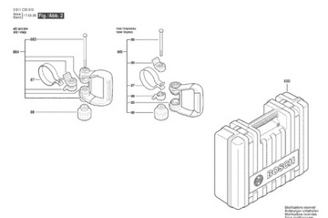 Bosch wentylator do młota kującego GSH 11 VC 1616610106