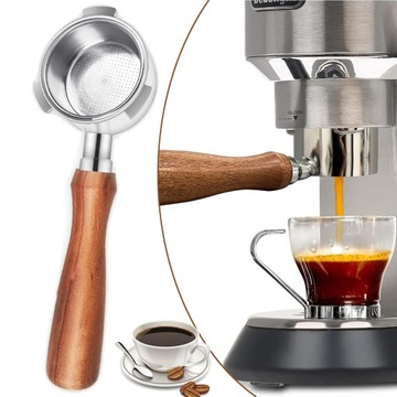 PROFESJONALNY ESPRESSO BEZDENNY PORTAFILTER 51MM UCHWYT STALI NIERDZEWNEJ