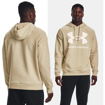 BLUZA MĘSKA UNDER ARMOUR DRESOWA Z KAPTUREM BAWEŁNA SPORTOWA 1357093