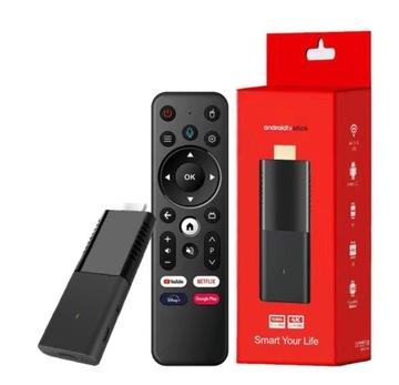 МУЛЬТИМЕДИЙНЫЙ ПЛЕЕР SMART STICK ANDROID TV 4K МЕНЮ PL WIFI