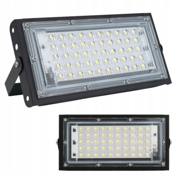 ГАЛОГЕННАЯ СВЕТОДИОДНАЯ ЛАМПА 50ВТ 50LED ПРОЖЕКТОР ОТРАЖАТЕЛЬ