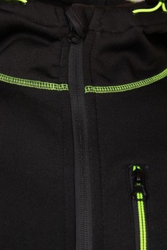 Толстовка рабочая светоотражающая по охране труда и технике безопасности с капюшоном, на молнии, размер М.