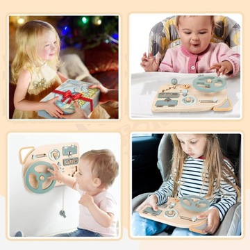 МОНТЕССОРИ СЕНСОРНАЯ МАНИПУЛЯЦИОННАЯ ДОСКА, РУЛЕВОЕ КОЛЕСО