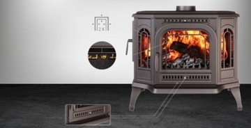 Piec KAWMET P7 LB 10,5 kW wolnostojący na drewno