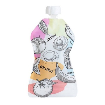 Akuku A0056 saszetki tubki wielorazowe na pokarm 5 x 150ml