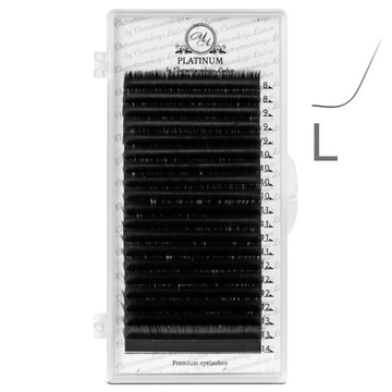 Rzęsy do przedłużenia czarne PLATINUM 0.085 L 8-14