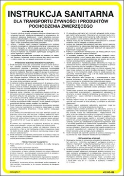INSTRUKCJA DLA TRANSPORTU ŻYWNOŚCI I PRODUKTÓW POCHODZENIA ZWIERZĘCEGO PCV