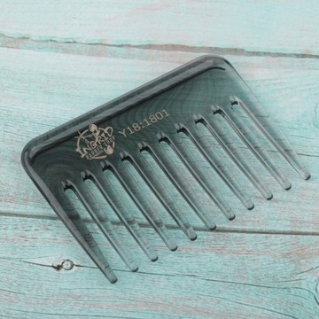 Профессиональная мужская расческа, широкая - серая,
