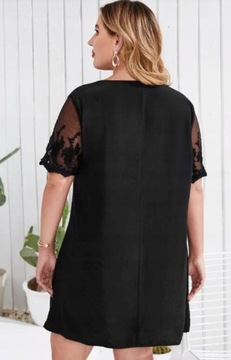 SHEIN PLUS SIZE SUKIENKA PROSTA CZARNA 46 V3B