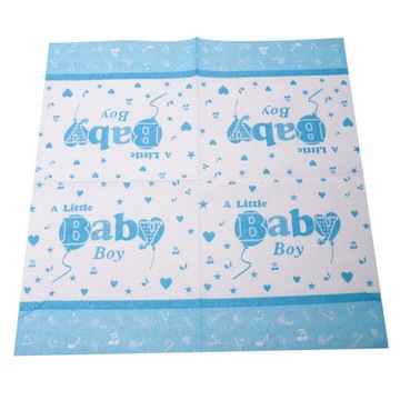 20 szt. Jednorazowe serwetki Baby Boy Serwetki Baby Shower Party Tableware