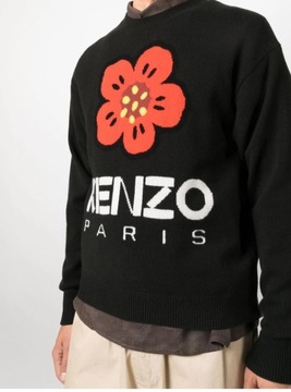 Kenzo sweter czarny rozmiar XL