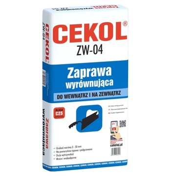 Zaprawa wyrównująca ZW-04 5 kg CEKOL