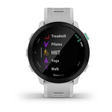 Белые спортивные часы GARMIN Forerunner 55 с GPS