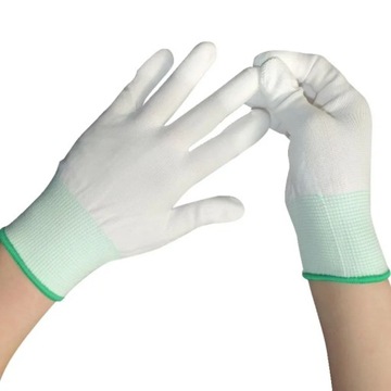 12PC Double half finger gloves labor protection