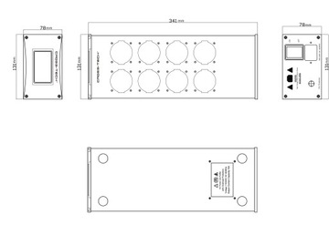АУДИО CROSS-TECH L8 ФИЛЬТРАЦИЯ ПИТАНИЯ СВЕТОДИОДНЫЙ ДИСПЛЕЙ