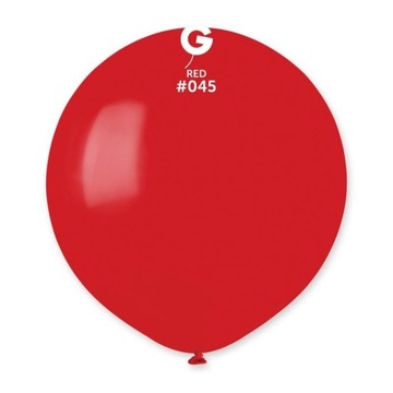 Balon pastelowy kula czerwony duży 48cm