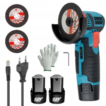 SZLIFIERKA KĄTOWA AKUMULATOROWA 19500 RPM 2x AKU