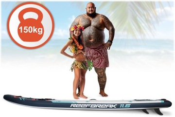 Надувная доска для серфинга Reefbreak длиной 350 см + весло и насос