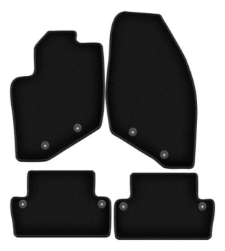 Velurové koberce Basic černé pro: Volvo S60 I liftback (2000-2009)