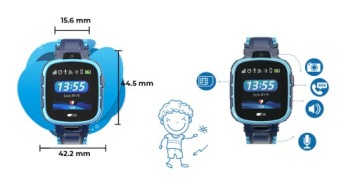 УМНЫЕ ЧАСЫ ДЛЯ ДЕТЕЙ CALMEAN ACTIVE GPS IP67 SIM
