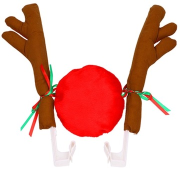 УКРАШЕНИЕ АВТОМОБИЛЯ РОГА ОЛЕНЯ С НОСОМ АВТОМОБИЛЬНЫЙ НОС РУДОЛЬФА