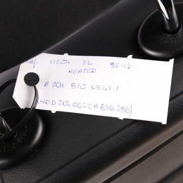 MERCEDES W204 S204 M PACKET SEDADLO PŘEDNÍ LEVÝ KŮŽE ČERNÁ