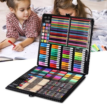 НАБОР ХУДОЖЕСТВЕННОЙ КРАСКИ + ЧЕМОДАН 288 шт.