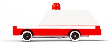 AMBULANS drewniany pojazd autko auto CANDYLAB 3+
