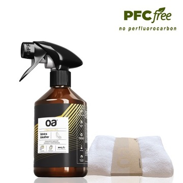 SET do czyszczenia TAPICERKI SAMOCHODOWEJ skóra eko 250 ml + Microfibra OA