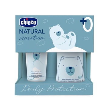 Chicco Natural Sensation Daily Protection zestaw płyn do mycia ciała i włos