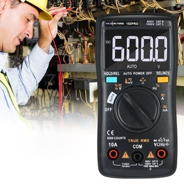 ЦИФРОВОЙ МУЛЬТИМЕТР СЧЕТЧИК ЭЛЕКТРИЧЕСКОГО ТОКА UNIVERSAL RICHMETERS 102 PRO