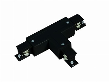 Light Prestige Łącznik T 3F czarny do szyn