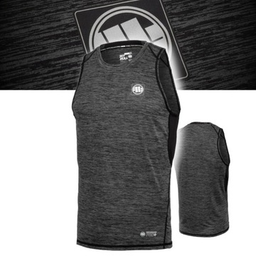 PITBULL MĘSKA KOSZULKA TANK TOP PERFORMANCE SMALL LOGO CHARCOAL 3XL