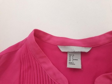 H&M zwiewna BLUZKA MGIEŁKA na lato MODNA _ 36