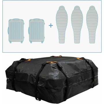 ВОДОНЕПРОНИЦАЕМАЯ СУМКА НА КРЫШУ ДЛЯ ПУТЕШЕСТВИЙ И ТРАНСПОРТИРОВКИ БАГАЖА, ОБЪЕМОМ 425 Л.