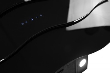 ВЫТЯЖКА TOFLESS WAVE 60 ЧЕРНОЕ СТЕКЛО, СВЕТОДИОДНАЯ НОВАЯ!!!