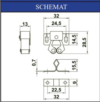 РОЛИКОВАЯ МЕБЕЛЬНАЯ ЗАЩЕЛКА ДЛЯ НИКЕЛЕВЫХ ДВЕРЕЙ ШКАФА